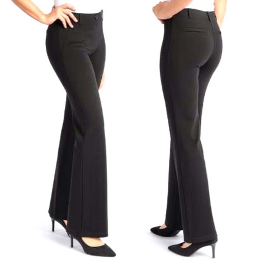 Betabrand Bootcut Dress Yoga Pant Black Size LP